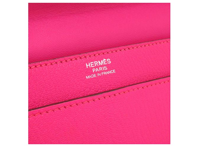 Hermès Borsa Hermes 365 Chevre Rose Shocking Rosa - vista 8