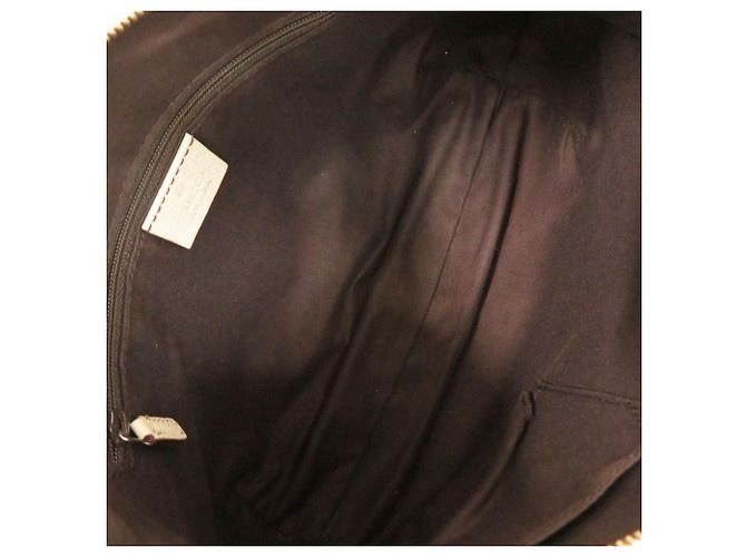 Borsa a Spalla Gucci Hobo Abbey 130738 Bianco Beige - vista 5
