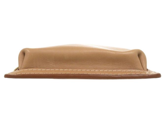 Borsa a tracolla in pelle beige Yves Saint Laurent - vista 5