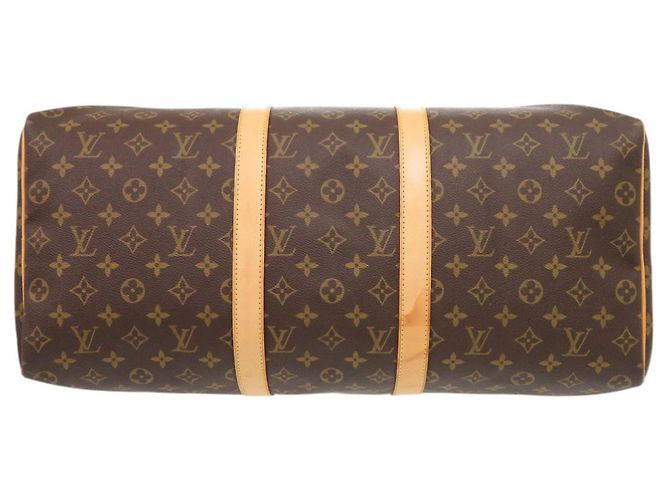 Borsa Boston Louis Vuitton Keepall 50 Monogram Marrone Monogramma - vista 3