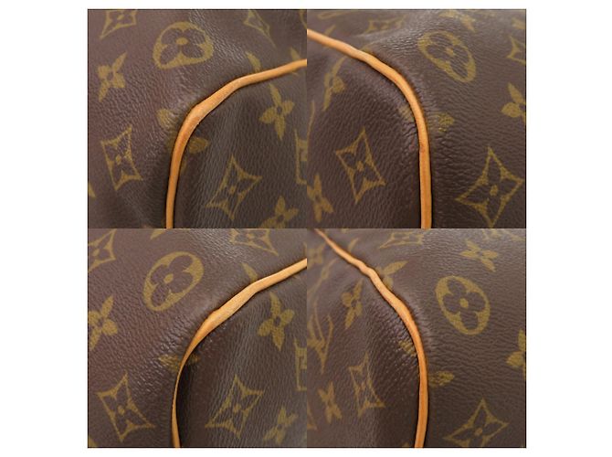 Borsa Boston Louis Vuitton Keepall 50 Monogram Marrone Monogramma - vista 4