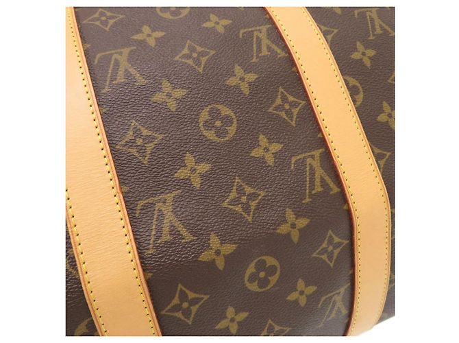 Borsa Boston Louis Vuitton Keepall 50 Monogram Marrone Monogramma - vista 9