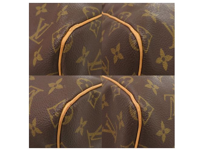 Borsa Boston Louis Vuitton Keepall 55 Monogram Marrone Monogramma - vista 4