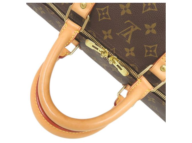 Borsa Boston Louis Vuitton Keepall 55 Monogram Marrone Monogramma - vista 6
