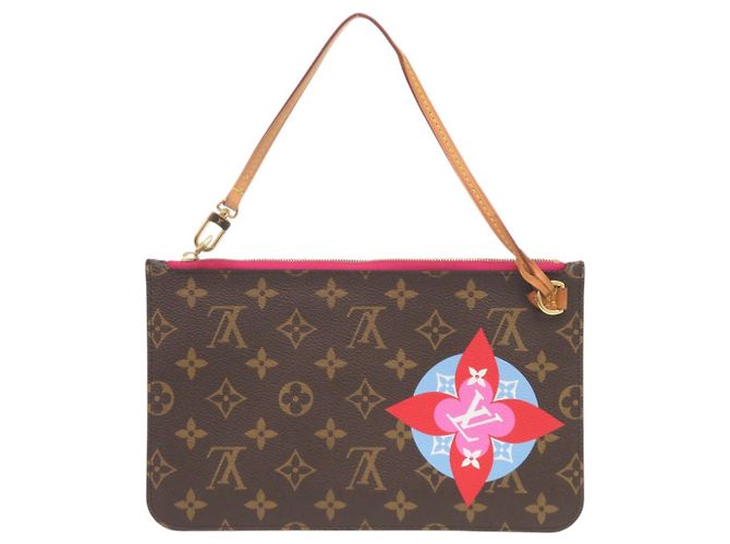 Pochette Louis Vuitton Neverfull Rosa Monograma - vista 2