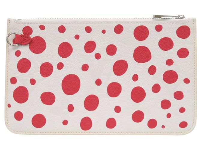 Pochette Louis Vuitton Neverfull Blanco Roja - vista 2