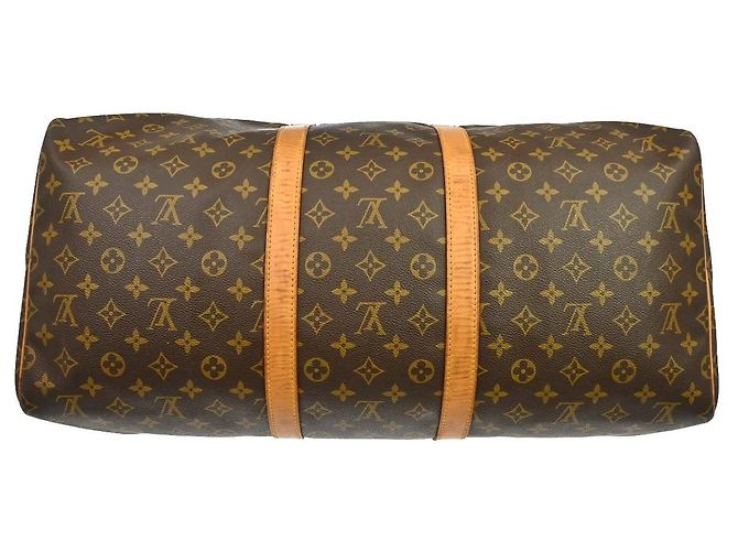 Louis Vuitton Keepall Monogram Canvas 55 Marrom - vista 7