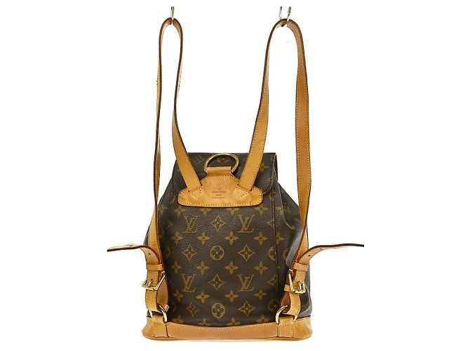 Louis Vuitton Vintage Montsouris Monogram Canvas MM Marron - vue 2