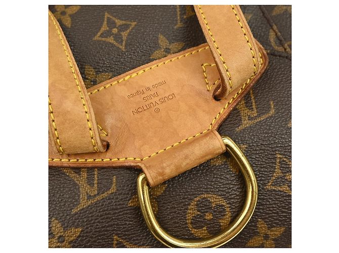 Louis Vuitton Vintage Montsouris Monogram Canvas MM Marron - vue 5