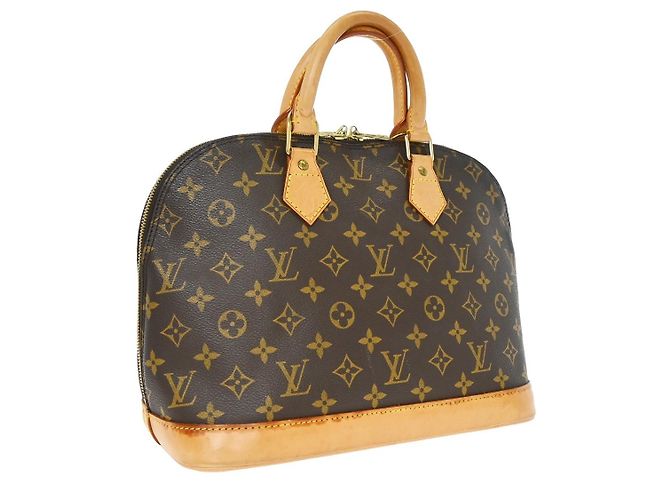 Louis Vuitton Alma Monogram Canvas PM Castaño - vista 2