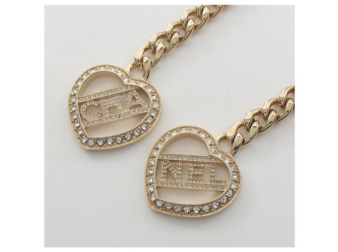 Collana Chanel Coco Mark Double Heart D'oro - vista 2