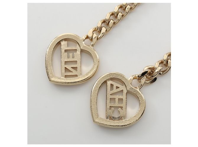 Collana Chanel Coco Mark Double Heart D'oro - vista 3