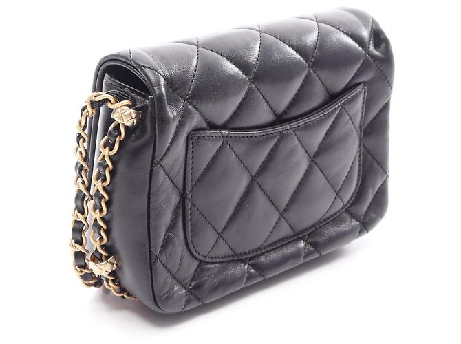Timeless Borsa a Spalla Chanel Matelassé Small Flap Nero - vista 2