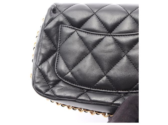 Timeless Borsa a Spalla Chanel Matelassé Small Flap Nero - vista 8