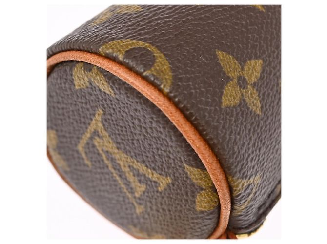 Louis Vuitton Papillon Pochette Monogram Canvas Mini Marrone - vista 7