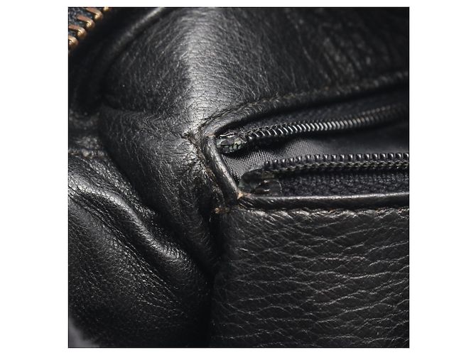 Mini borsa a tracolla con catena e frange in matelassé Chanel Nero - vista 7