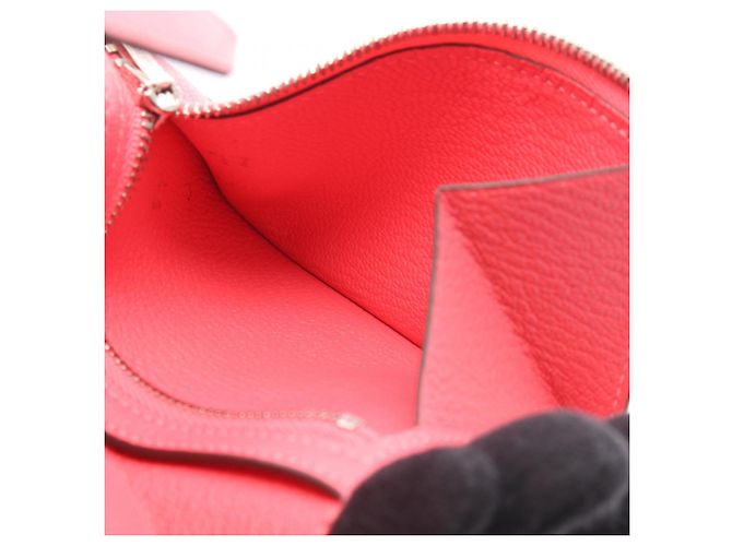 Cartera compacta bipliegue Hermès Bearn Rosa - vista 4