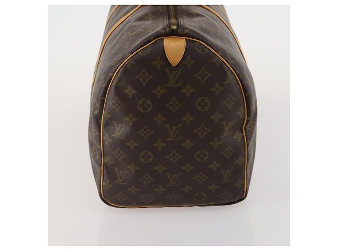 Borsa Keepall Louis Vuitton Monogram Canvas 50 Marrone - vista 3