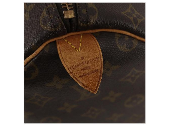 Borsa Keepall Louis Vuitton Monogram Canvas 50 Marrone - vista 6