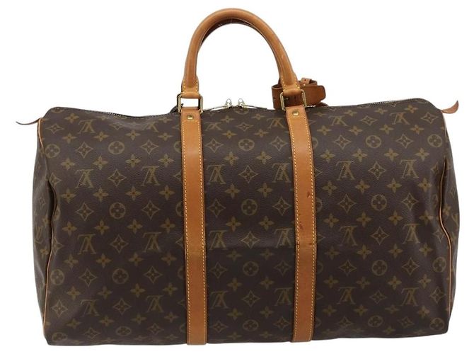 Louis Vuitton Keepall Monogram Canvas 50 Marrone - vista 2