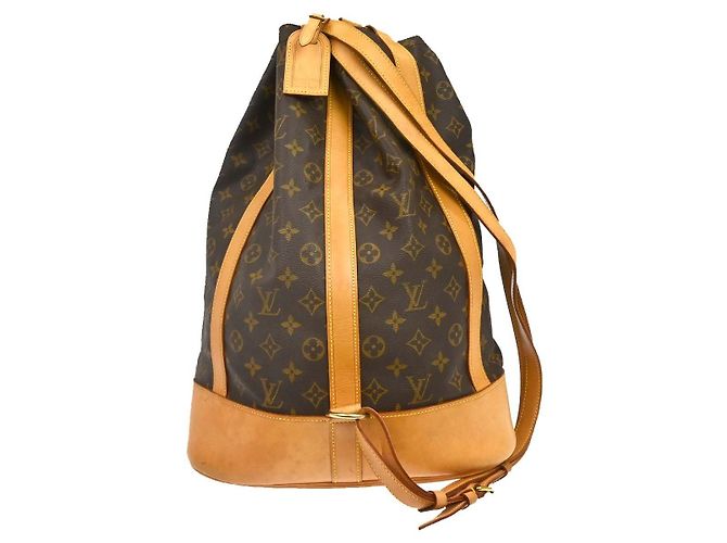Zaino Louis Vuitton Randonnee Monogram Canvas GM Marrone - vista 2