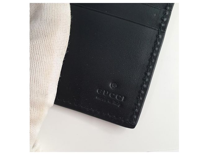 Gucci GG Supreme Canvas Kingsnake Geldbeutel Braun Schwarz Weiß Rot - Ansicht 6