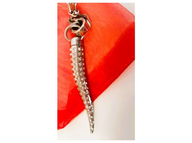 Collana Dolce & Gabbana Pendente Corno Swarovski Argento - vista 13