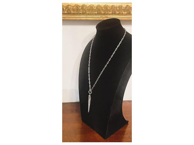 Collana Dolce & Gabbana Pendente Corno Swarovski Argento - vista 3
