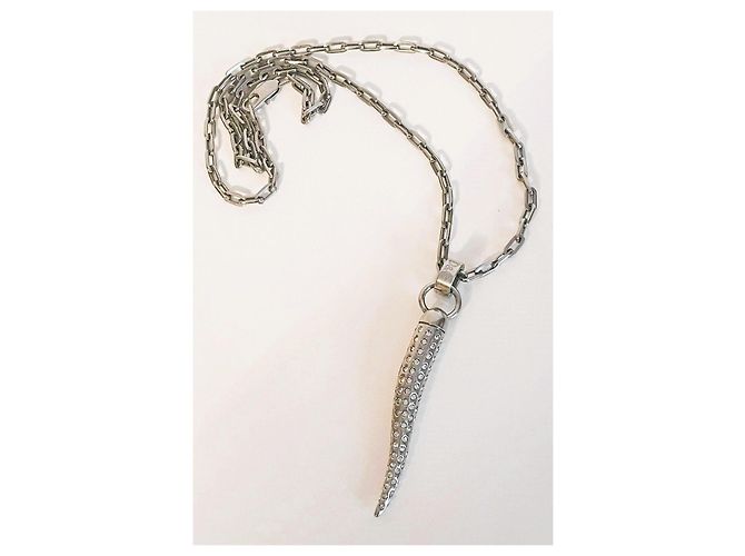 Collana Dolce & Gabbana Pendente Corno Swarovski Argento - vista 5