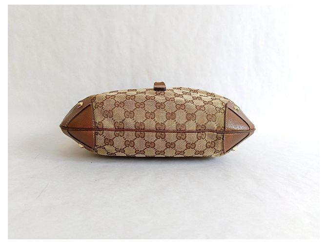 Borsa a tracolla Gucci Jackie Monogram Marrone e Pelle - vista 6