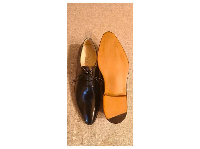 Scarpe Oxford Silvano Lattanzi Modello Voltaire Nero - vista 13