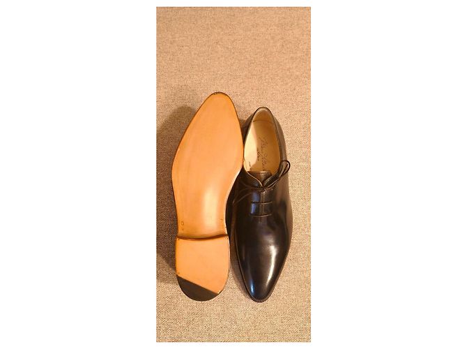 Scarpe Oxford Silvano Lattanzi Modello Voltaire Nero - vista 14