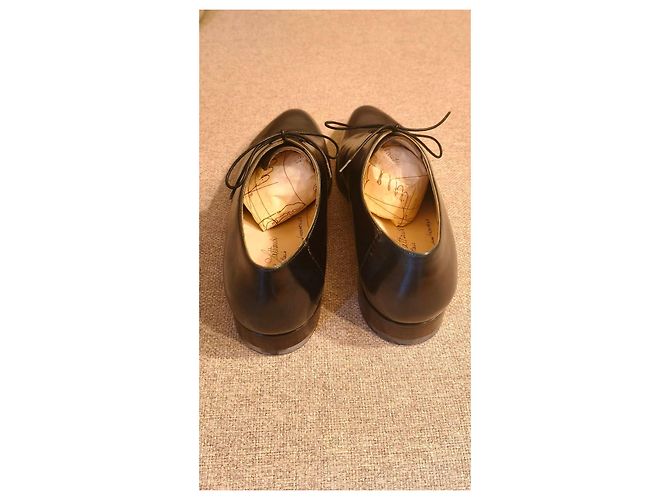 Scarpe Oxford Silvano Lattanzi Modello Voltaire Nero - vista 15