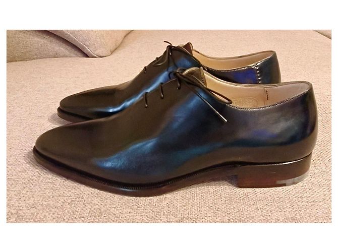 Scarpe Oxford Silvano Lattanzi Modello Voltaire Nero - vista 6