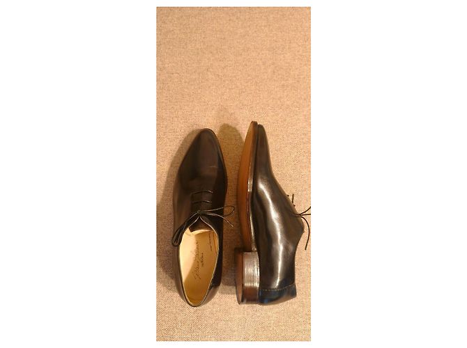 Scarpe Oxford Silvano Lattanzi Modello Voltaire Nero - vista 8