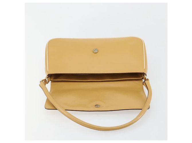 Borsa a tracolla PRADA in pelle beige oro Auth yk20464 D'oro - vista 18