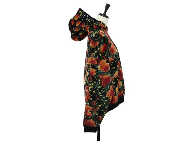 Felpa LOUIS VUITTON Poppys Virgil Abloh Velluto XS Nero Rosso LV Auth 182323SM - vista 4