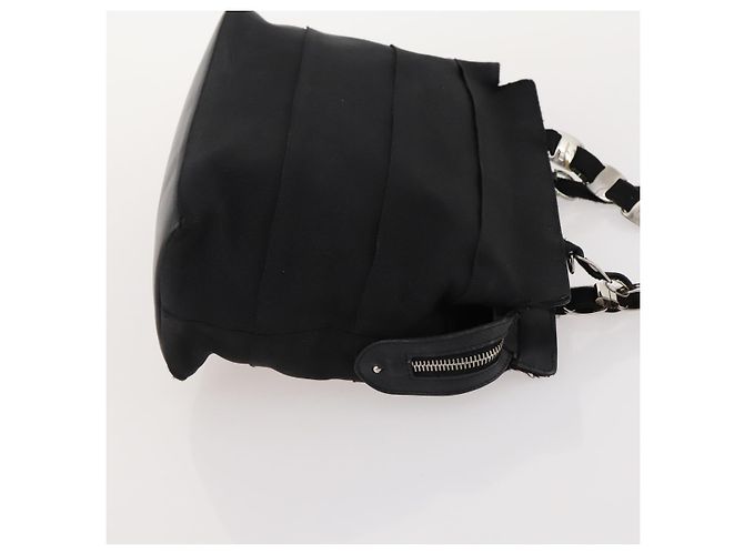 Borsa Salvatore Ferragamo in nylon e pelle vernice 2 set nero Auth BA13155 - vista 12
