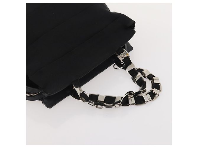 Borsa Salvatore Ferragamo in nylon e pelle vernice 2 set nero Auth BA13155 - vista 13