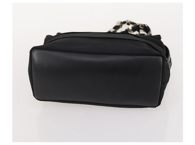 Borsa Salvatore Ferragamo in nylon e pelle vernice 2 set nero Auth BA13155 - vista 15