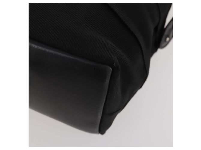 Borsa Salvatore Ferragamo in nylon e pelle vernice 2 set nero Auth BA13155 - vista 16