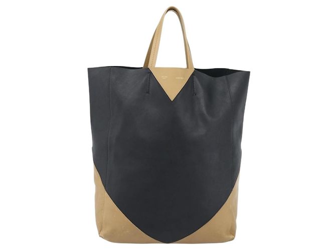 Céline CELINE Tote Bag Leder Schwarz Auth 183811 - Ansicht 13