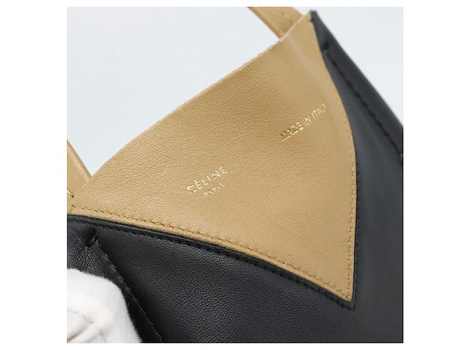 Céline CELINE Tote Bag Leder Schwarz Auth 183811 - Ansicht 17