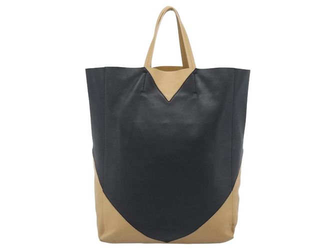 Céline CELINE Tote Bag Leder Schwarz Auth 183811 - Ansicht 2