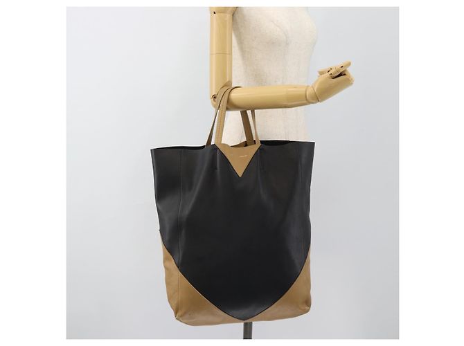 Céline CELINE Tote Bag Leder Schwarz Auth 183811 - Ansicht 22