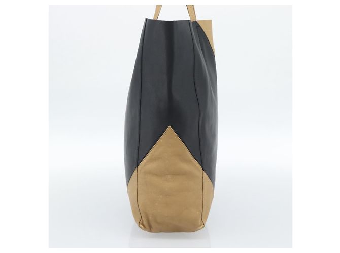 Céline CELINE Tote Bag Leder Schwarz Auth 183811 - Ansicht 3