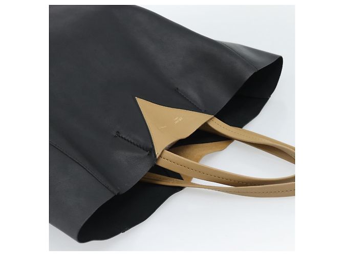 Céline CELINE Tote Bag Leder Schwarz Auth 183811 - Ansicht 6