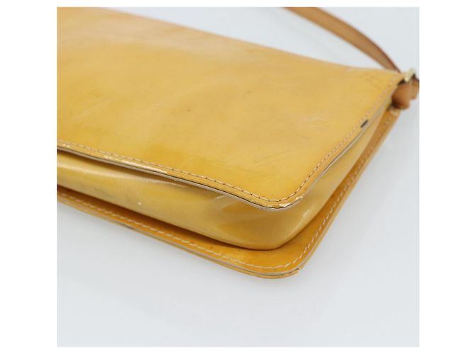 LOUIS VUITTON Monogram Vernis Lexington Pouch Beige M91010 LV Auth 183875 - vista 14