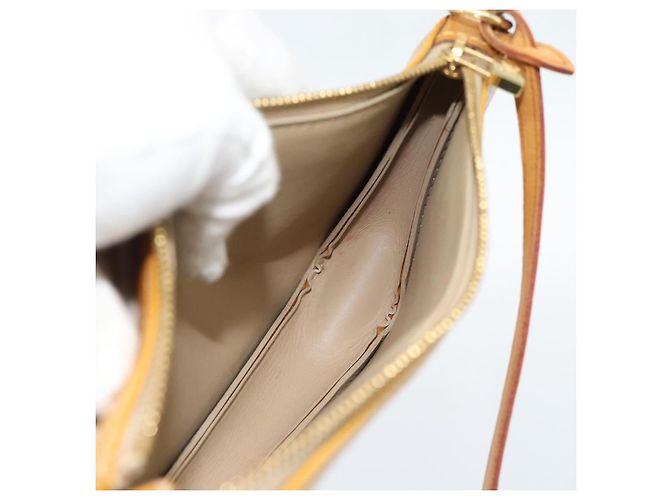 LOUIS VUITTON Monogram Vernis Lexington Pouch Beige M91010 LV Auth 183875 - vista 19