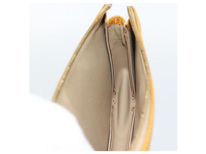 LOUIS VUITTON Monogram Vernis Lexington Pouch Beige M91010 LV Auth 183875 - vista 20